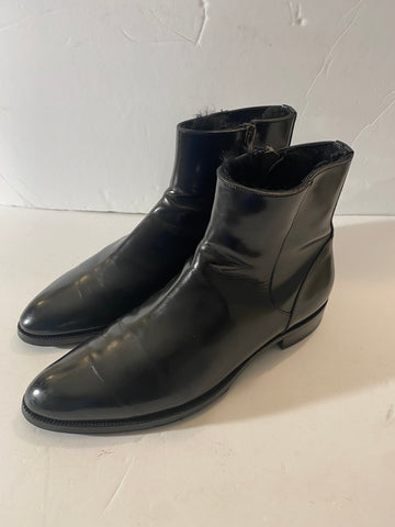 Dolce & Gabbana Men's Black Leather Ankle Boots Sz: 42/9