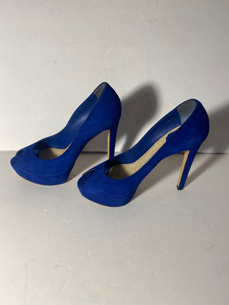 Christian Dior Blue Suede Pumps Sz: 39.5/ 9