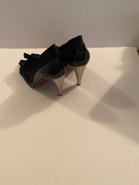 Lanvin for H&M Patent Leather Bow Heels Sz: 39/9