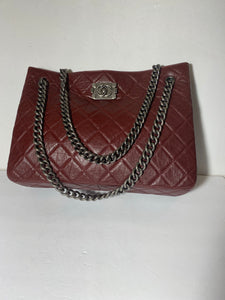 Chanel Boy Burgundy Tote