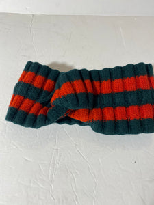 GUCCI Wool Web Headband Green Red Size M