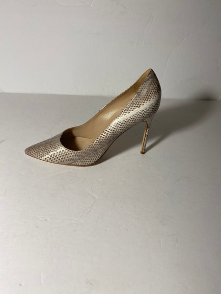 MANOLO BLAHNIK Snakeskin Animal Print Pumps Sz: 40.5/9.5