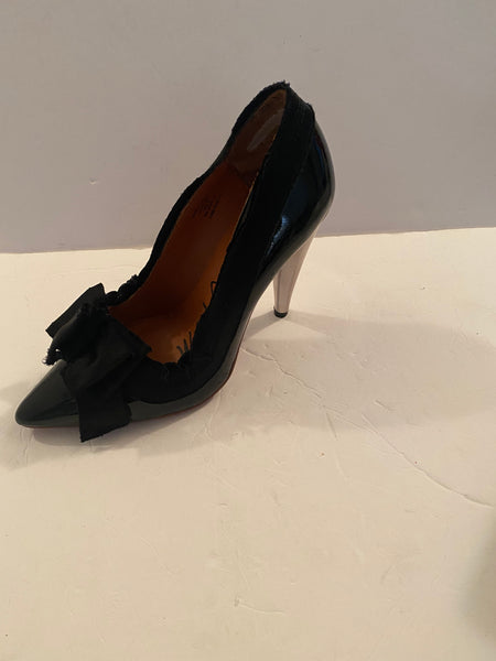 Lanvin for H&M Patent Leather Bow Heels Sz: 39/9