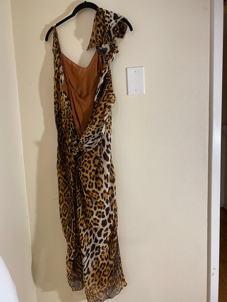 Christian Dior Leopard Print Dress Size: 4