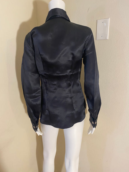 GUCCI Silk Button-Up Top Size: US4 IT38