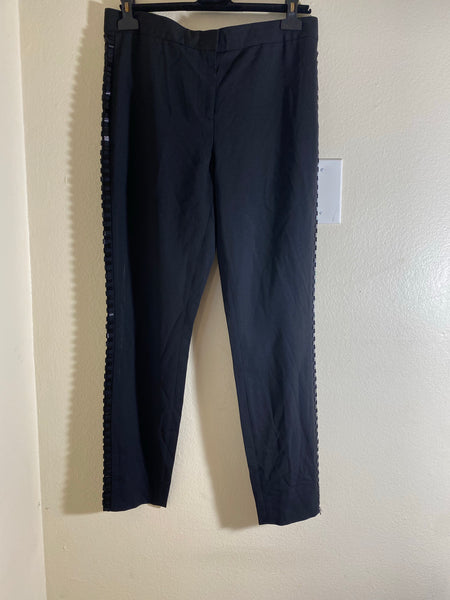 Diane von furstenbug black textured pants Size: 10