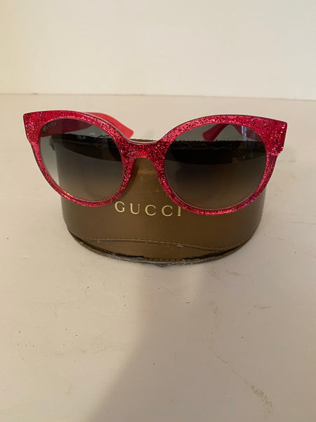 Gucci Pink Glitter Gucci Sunglasses