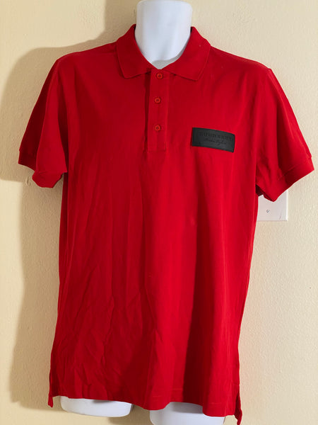 Burberry Men’s Red Polo Shirt Sz L