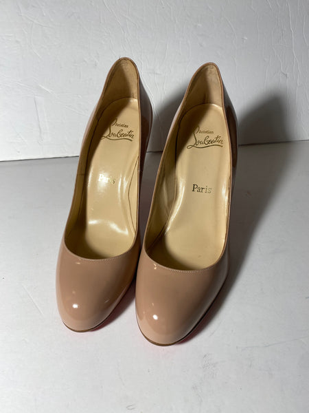 CHRISTIAN LOUBOUTIN Patent Leather Pumps Sz: 40/9