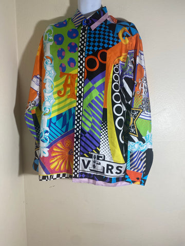 Versace Multicolor Men's Shirt Size: 43