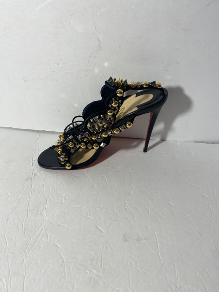 Christian Louboutin Black Gladiator Sandal Sz: 39.5/9