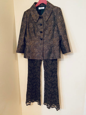 ELIE TAHARI JACKET & CASADEI Lace Pants