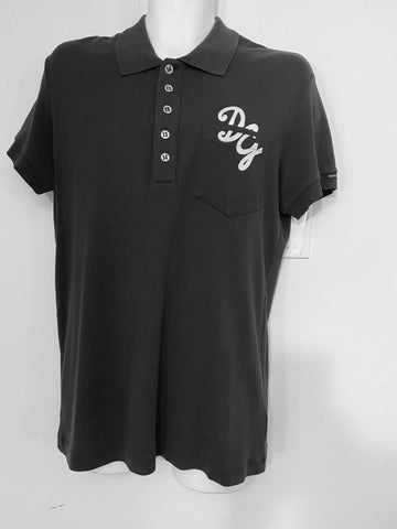 Dolce & Gabbana Black Polo Shirt