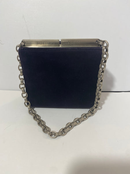 Vintage Bottega Veneta suede mini handbag