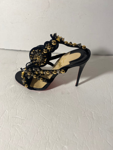 Christian Louboutin Black Gladiator Sandal Sz: 39.5/9