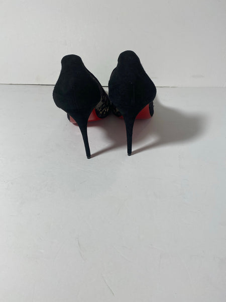 CHRISTIAN LOUBOUTIN Lace Pattern Pumps Size: 40.5