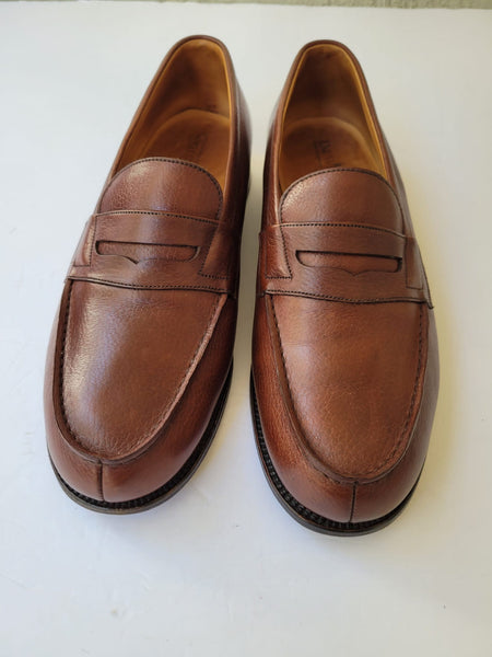 J.M Weston Men’s Moccasin Brown Loafers Size: 43 US 10