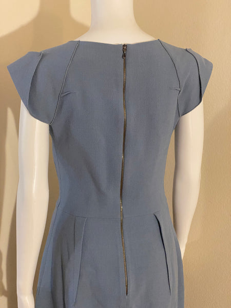 Roland Mouret Blue Embellished Neck Dress US : 8