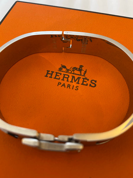 Hermès Clic H Silver Bracelet