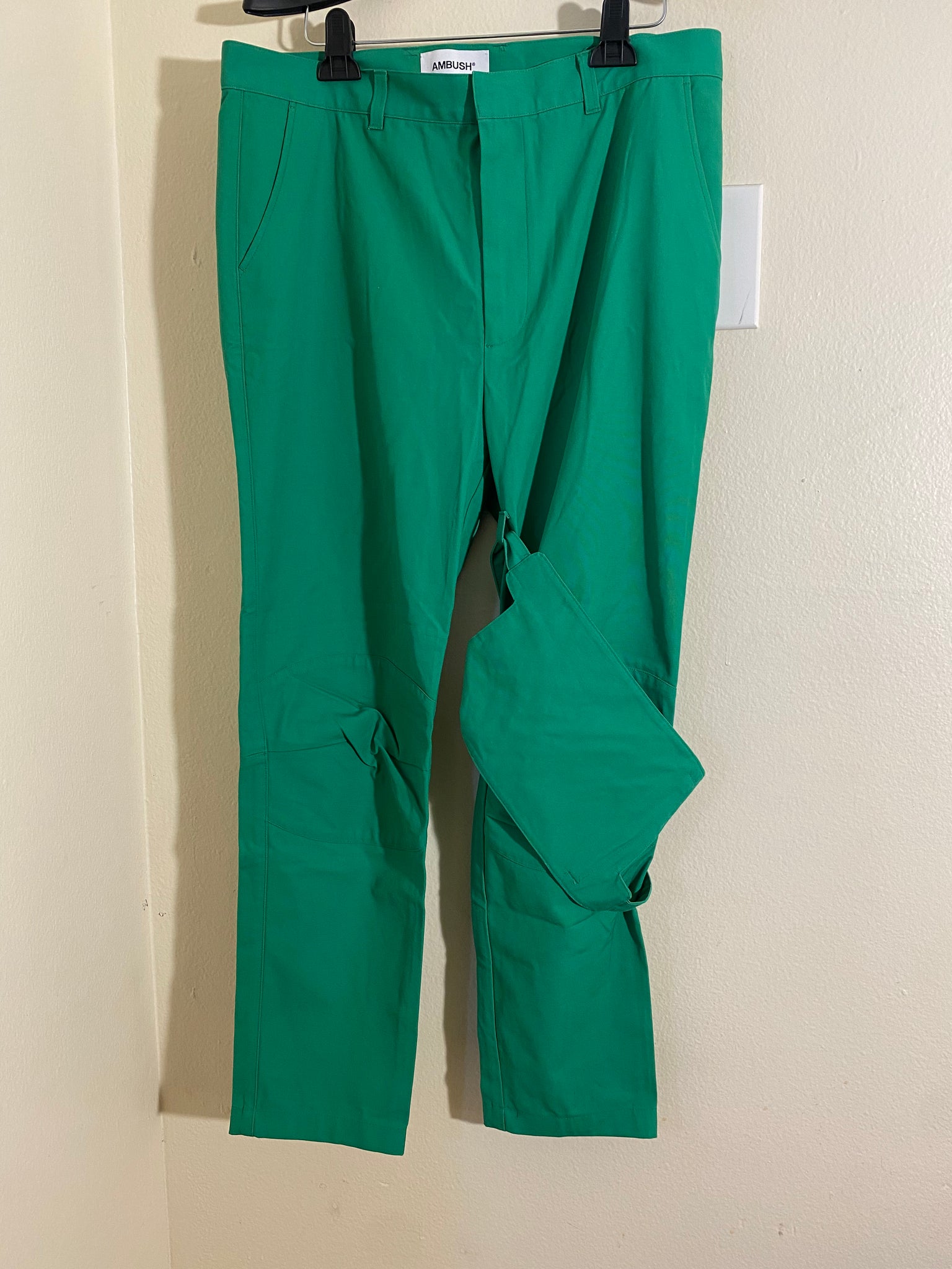 AMBUSH Men’s Pocket Strap Green Pants Size 3 IT 52