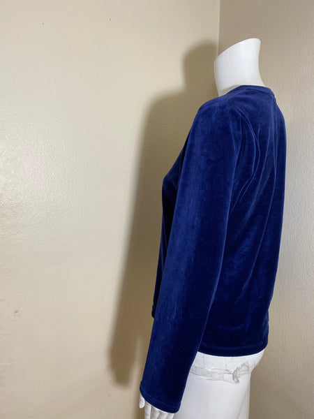 Burberry velvet blue Top Size: L