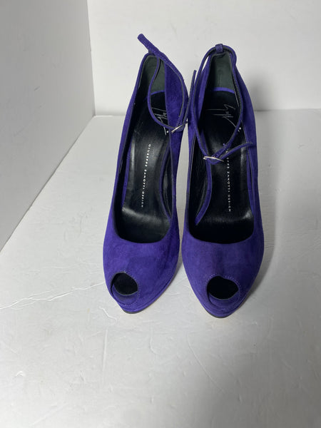 Giuseppe Zanotti Purple Suede Pumps Sz 39.5