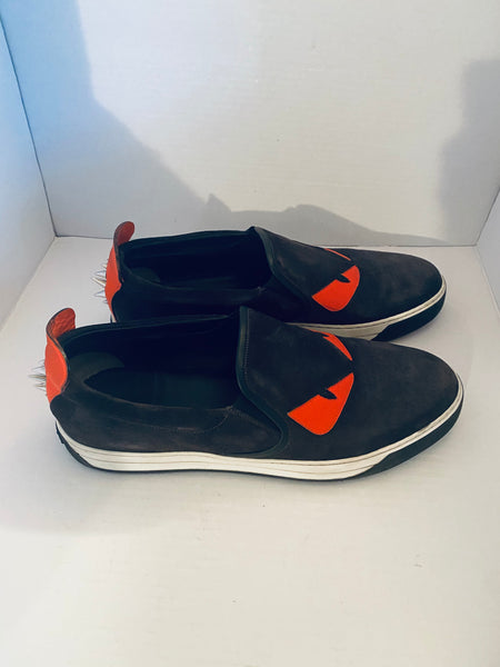 FENDI MEN’S MONSTER SLIP-ON SNEAKER