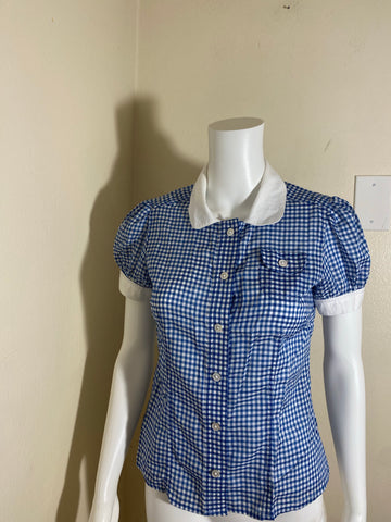 MARC JACOBS  CHECKED BLOUSE SIZE 4