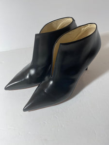 Céline Black V-neck Ankle Boots Size: 40