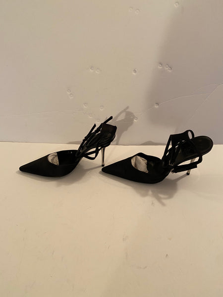 Gucci Black Satin Pumps