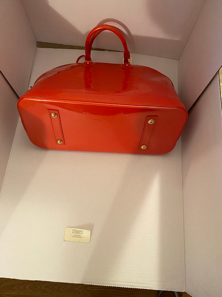 Louis Vuitton 0range Patent Leather Bag