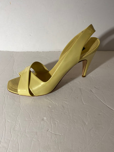 Louis Vuitton Yellow Patent Leather Slingback Sandals Sz: 40/9