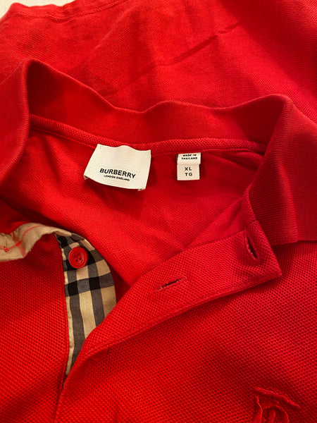 Burberry Red Polo Shirt Men’s