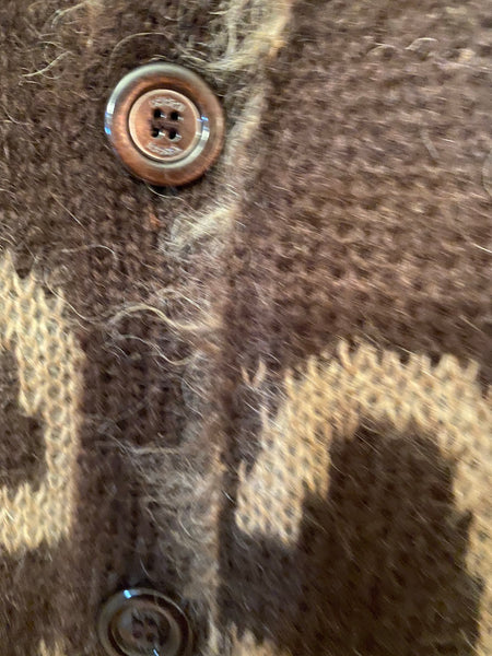 GUCCI Tan and Brown Sweater