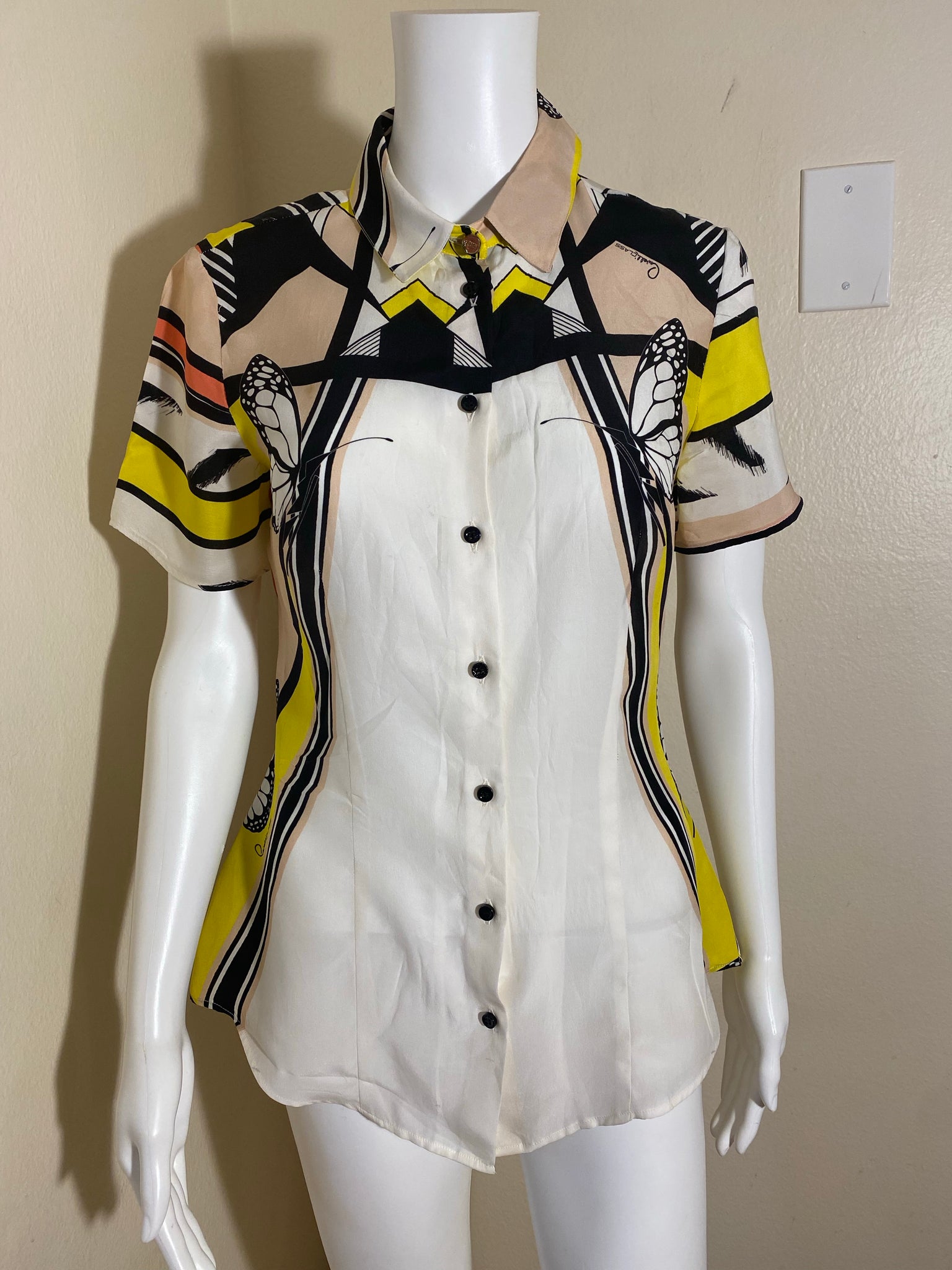 Roberto Cavalli  Silk Blouse Size: 4