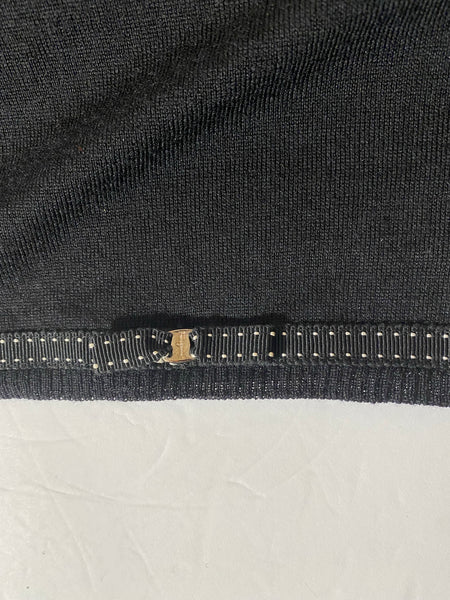 Salvatore Ferragamo V Neck Sweater In Black Sizes  : M