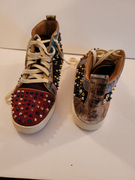 Christian Louboutin Mens Sneakers Multicolor Size 44 US 11