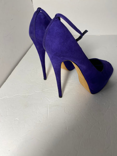 Giuseppe Zanotti Purple Suede Pumps Sz 39.5