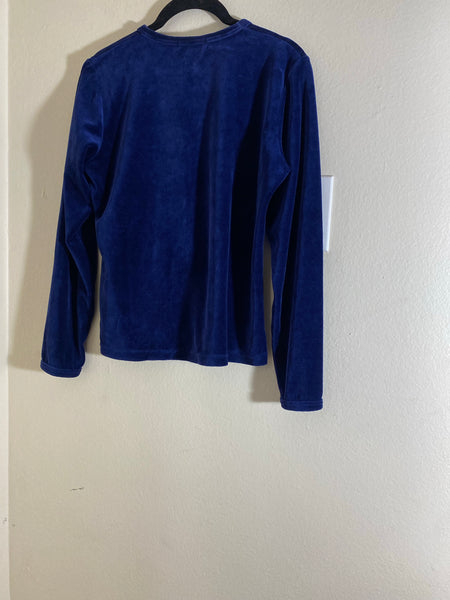 Burberry velvet blue Top Size: L