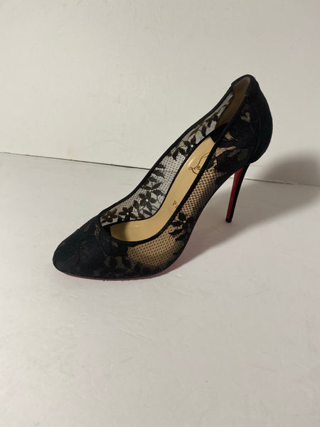 CHRISTIAN LOUBOUTIN Lace Pattern Pumps Size: 40.5