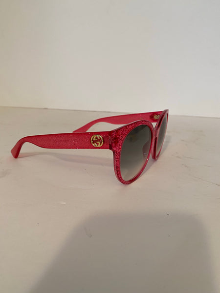 Gucci Pink Glitter Gucci Sunglasses