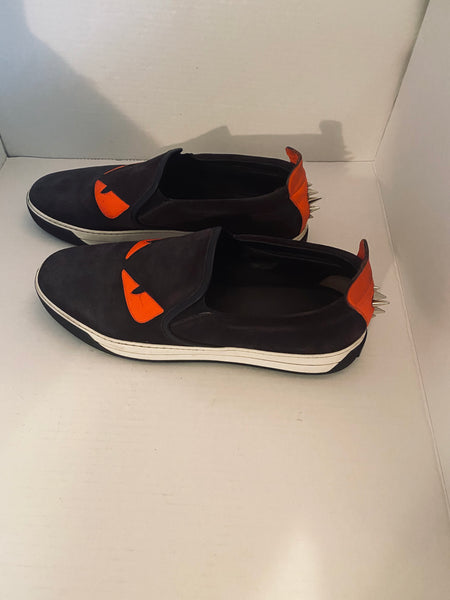 FENDI MEN’S MONSTER SLIP-ON SNEAKER