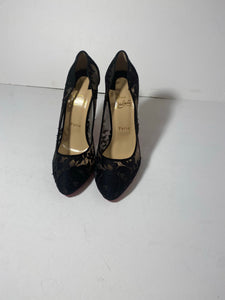 CHRISTIAN LOUBOUTIN Lace Pattern Pumps Size: 40.5