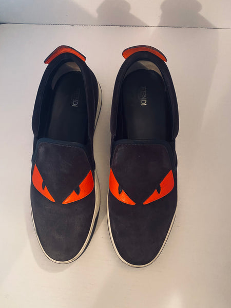 FENDI MEN’S MONSTER SLIP-ON SNEAKER