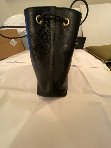 Gucci Black Leather Tote