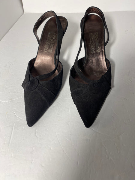 Salvatore Ferragamo buckle-fastening heeled pumps Sz