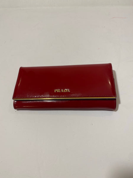 Prada Red Wallet