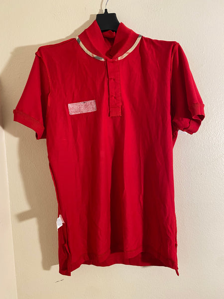 Burberry Men’s Red Polo Shirt Sz L