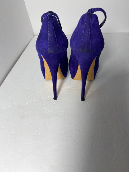 Giuseppe Zanotti Purple Suede Pumps Sz 39.5