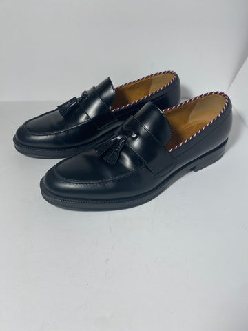 Gucci Men’s  Black Leather Tassel Loafers Size 11.5